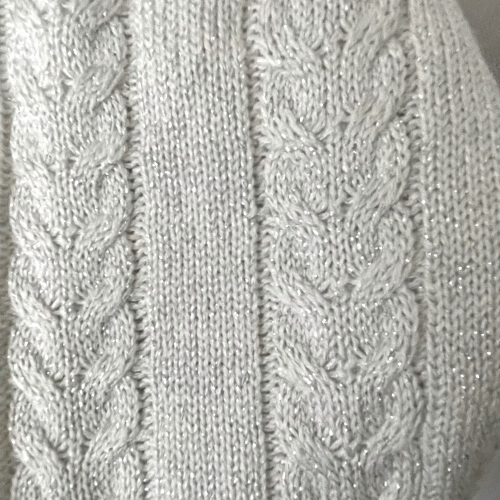Athleta Hawthorn Textured crewneck oversized wool blend cable knit sweater - Picture 9 of 11